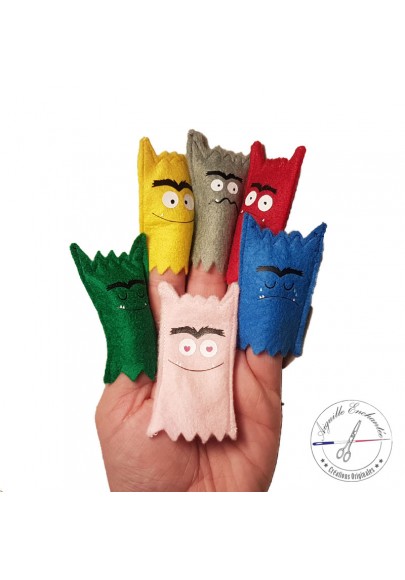 Marionnettes de doigts petits monstres : Deguise-toi, achat de Decoration /  Animation
